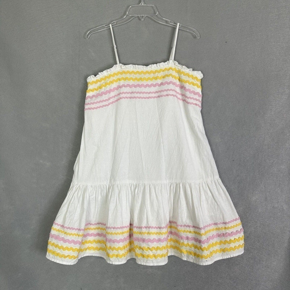 Lisa Marie Fernandez Target Dress Women Sz Small Mini Sundress Summer Rick Rack - Picture 3 of 15